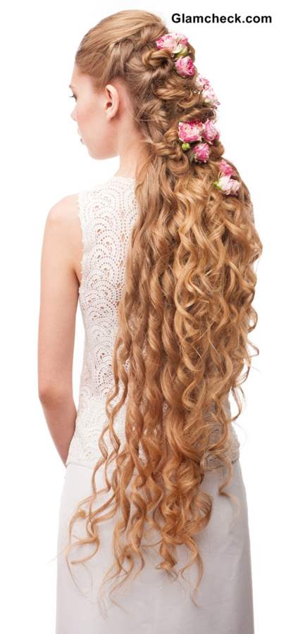 Hairstyle for Very Long Curly Hair