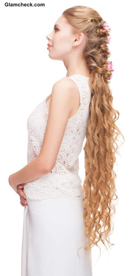 Hairstyle for Very Long and Curly Hair