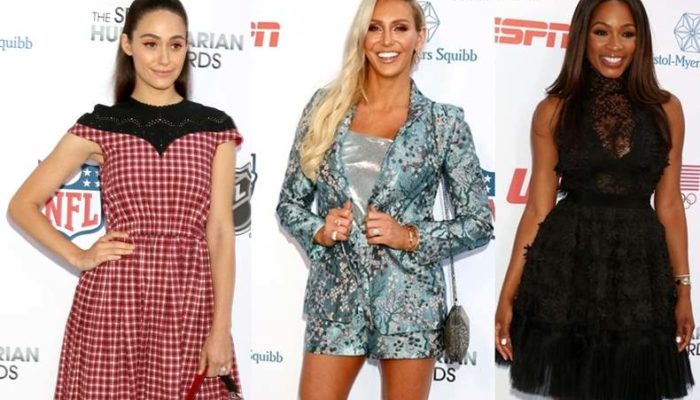 Celebrity Looks at The Fourth Annual Sports Humanitarian Awards 2018
