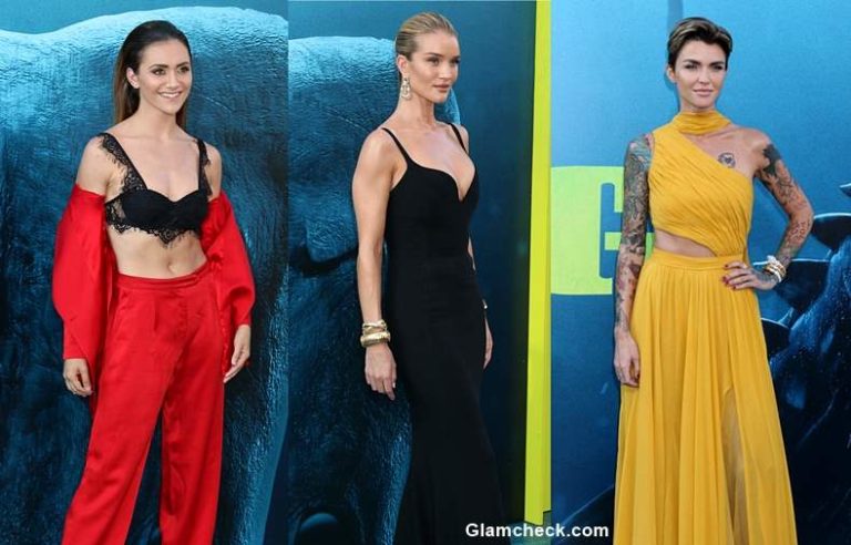 Celebs at the Los Angeles premiere of The Meg