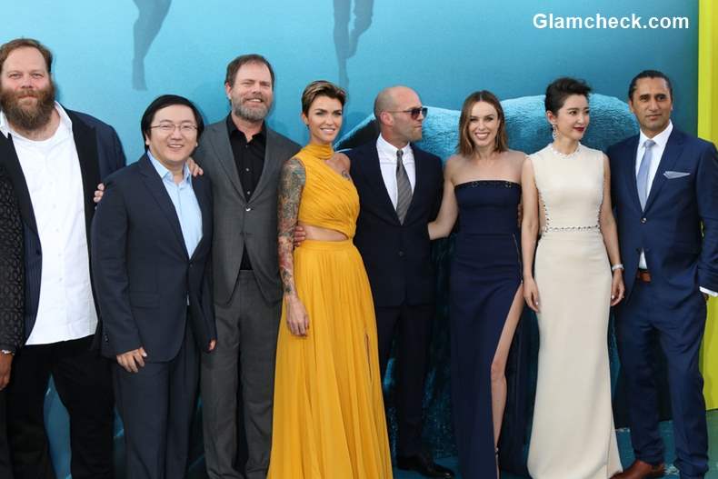 The Cast of The Meg at the The Meg Premiere