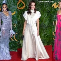 Celebrity Red Carpet looks at The British Fashion Awards 2018