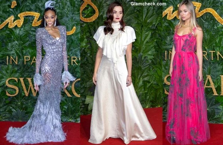 Celebrity Red Carpet looks at The British Fashion Awards 2018