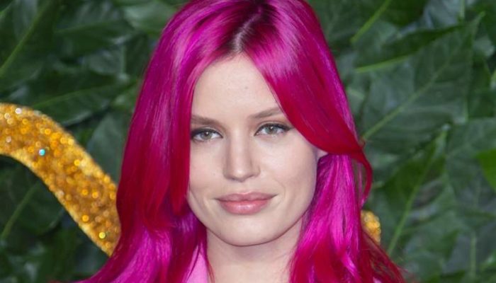 Georgia May Jagger Vibrant Pink Hair
