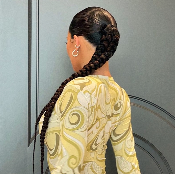 Double Braided Ponytail