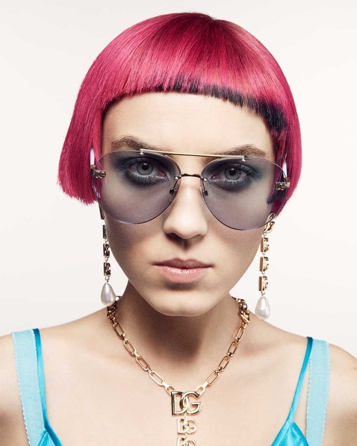 Dolce and Gabbana 2021 Geometric Transparency Sunglasses collection