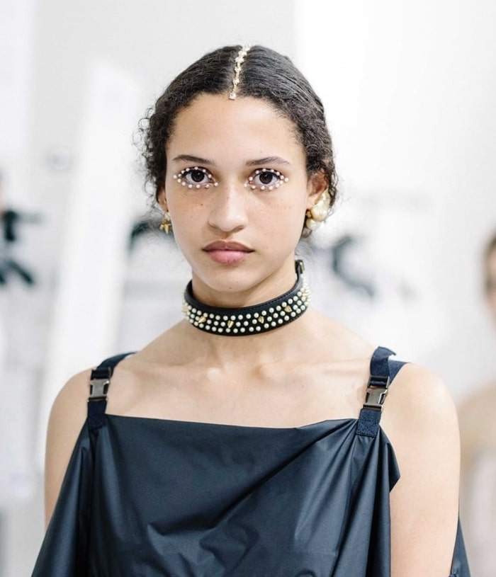 Pearly Eyes trend at Dior Cruise 2022
