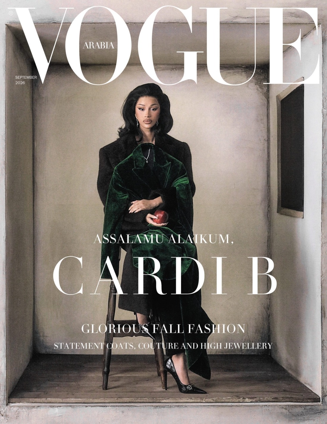 Cardi B at Vogue Arabia September 2026 cover