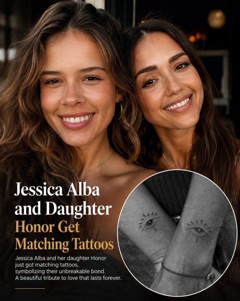 Jessica Alba Daughter Honor Matching Tattoos