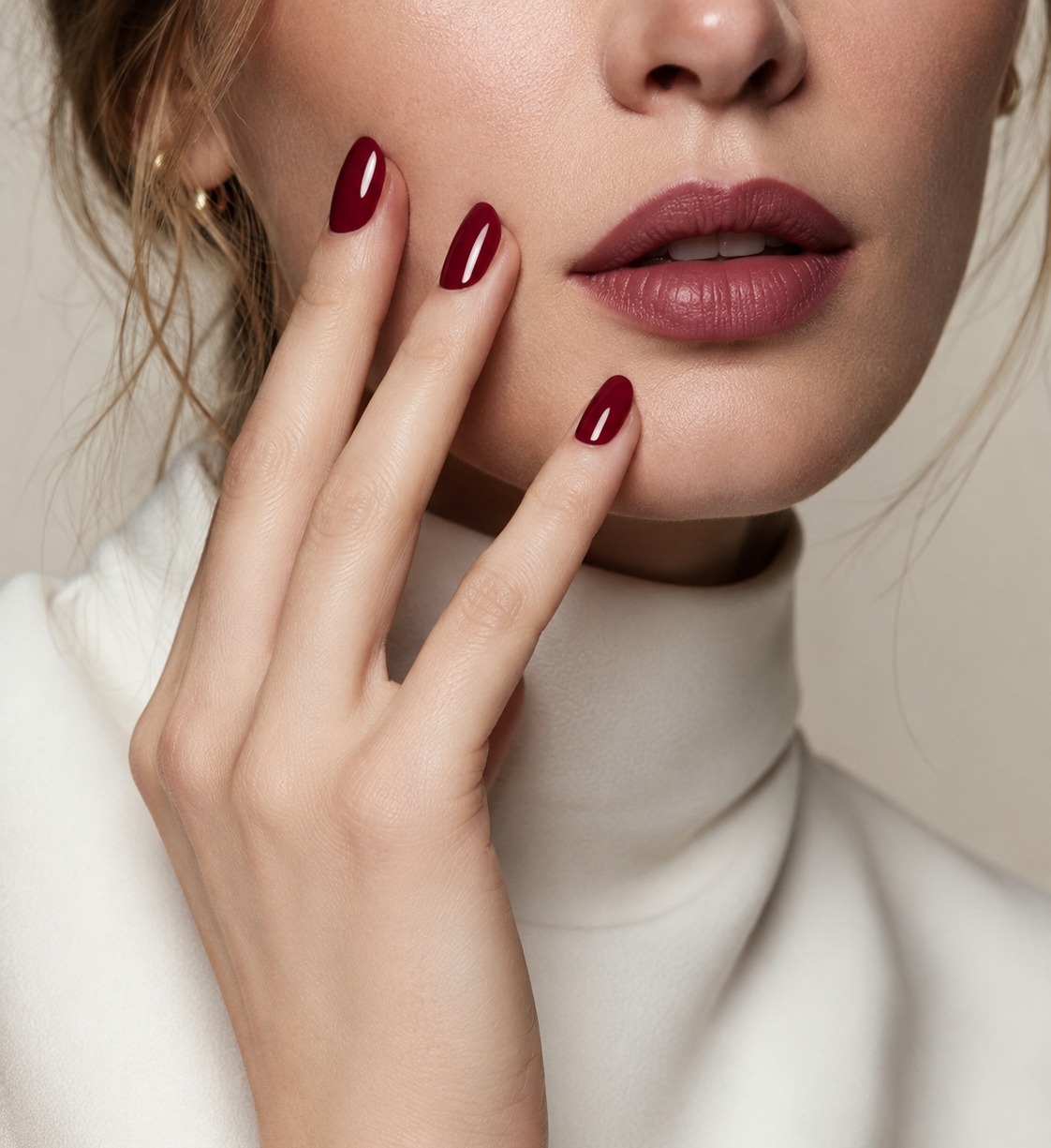 Fall 2026 Nail Color Trend - Merlot Red