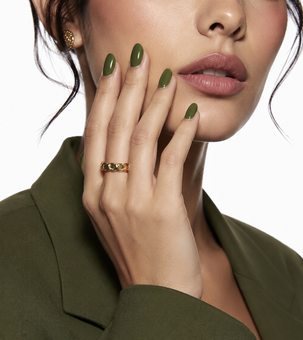 Fall 2026 Nail Color Trend Olive Green