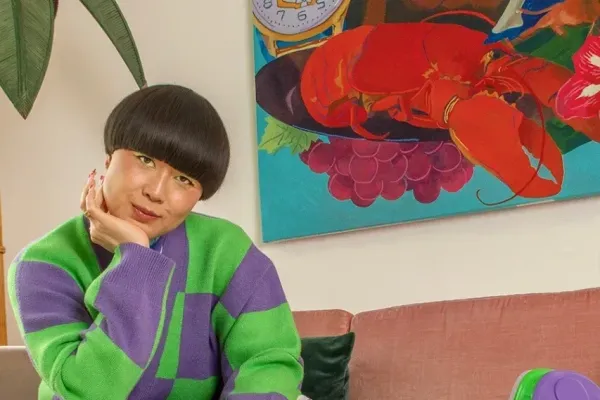 Atsuko Okatsuka Colorful Platform Shoes