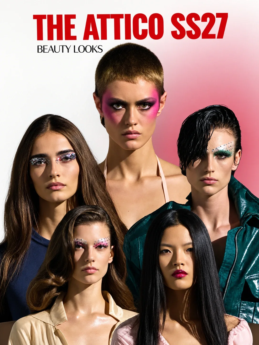 The Attico SS27 Beauty Looks at Milan Fashion Week