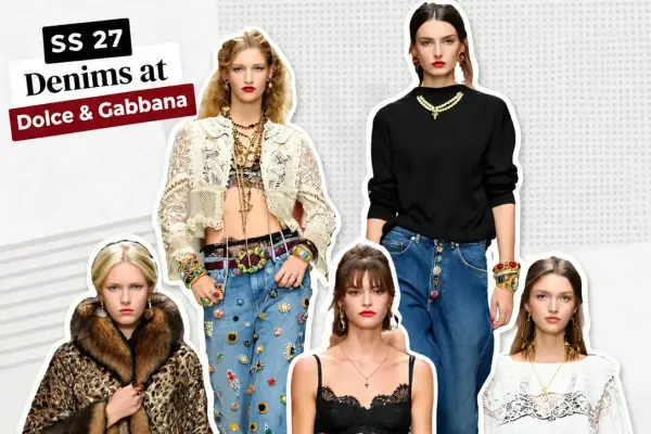 Dolce & Gabbana SS27 Makes Denim the Most Decorated Thing on the Runway