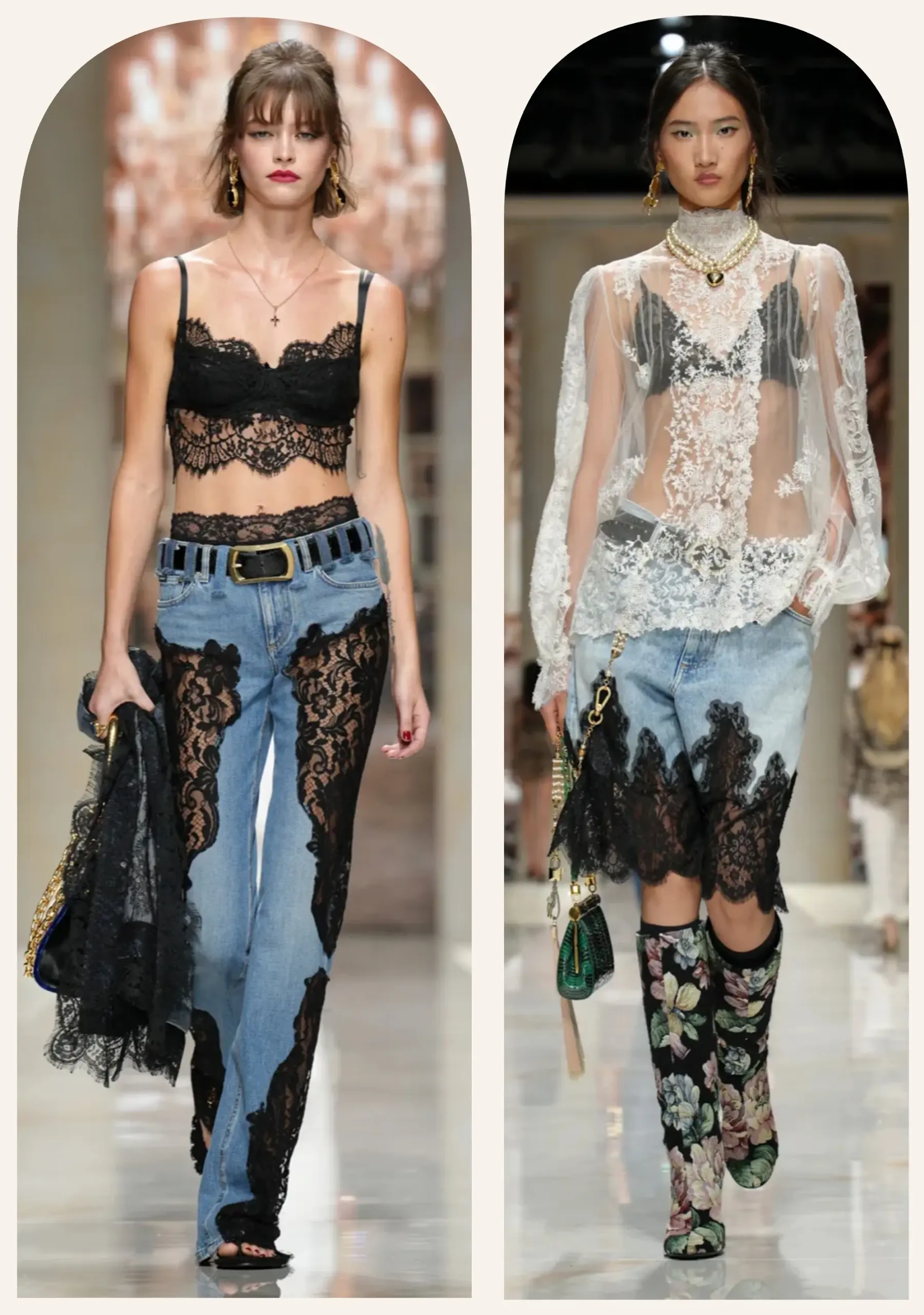 Dolce & Gabbana SS27 at Milan Fashion Week - Denim Gets Dressed Up