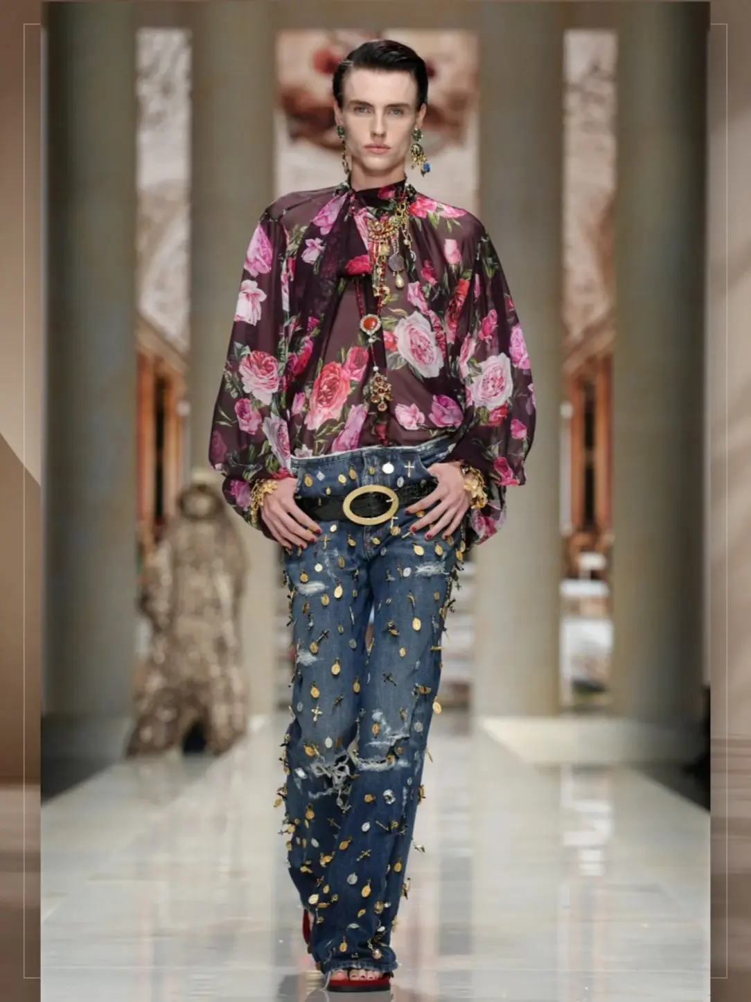Dolce & Gabbana SS27 Makes Denim the Most Decorated Thing on the Runway