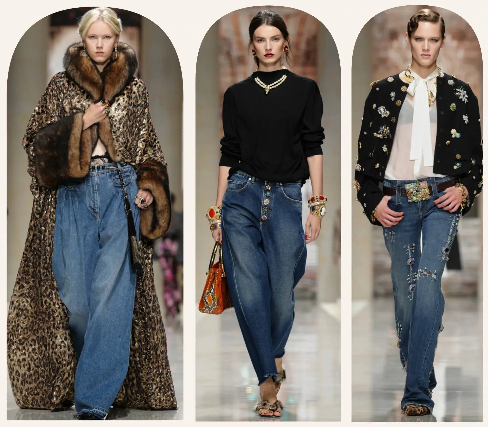 Dolce & Gabbana SS27 at Milan Fashion Week - Denim Gets Dressed Up