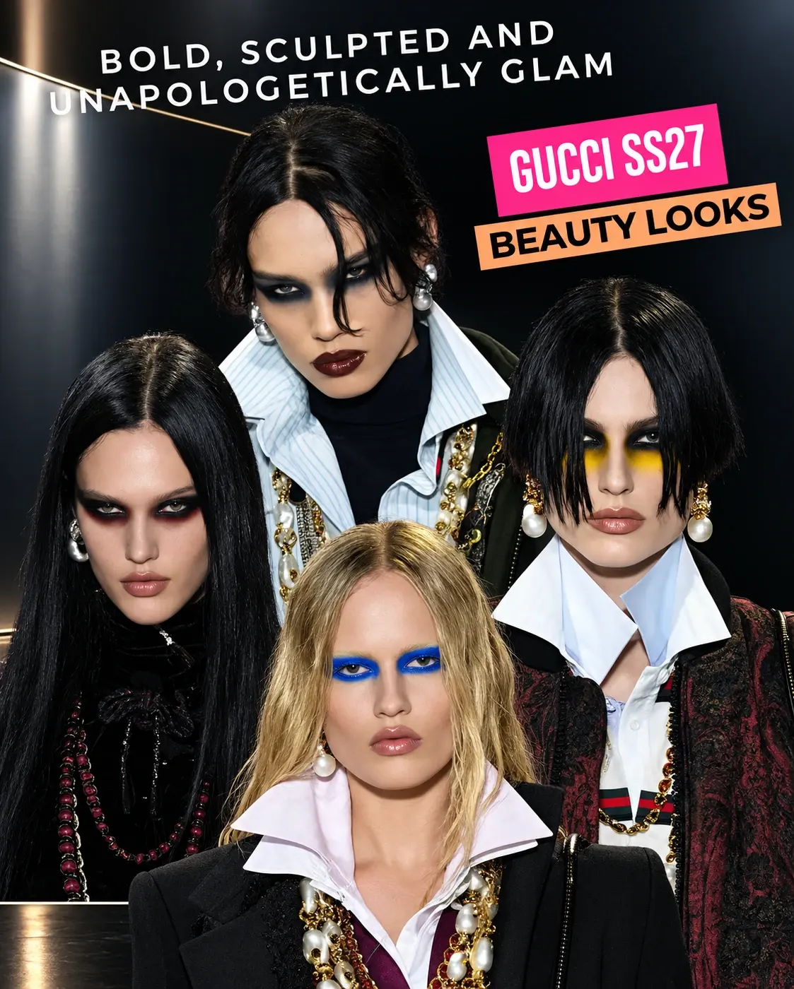 Gucci SS 27 Beauty Looks - Milan Fashion Week