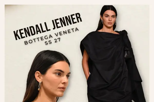 Kendall Jenner Closes Bottega Veneta Spring 2027 in Sculptural Black