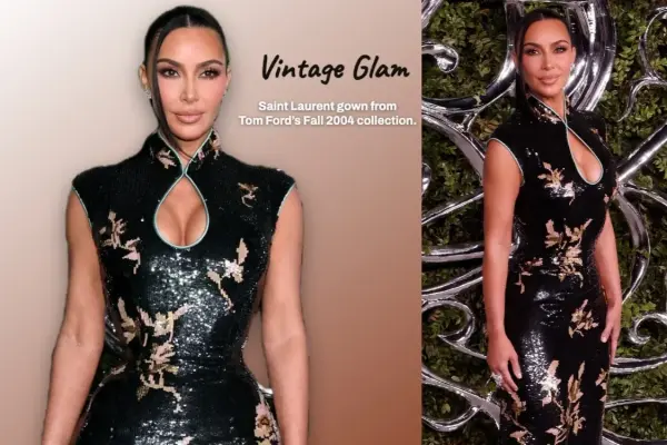 Kim Kardashian Goes Full Vintage Tom Ford at the Lucas Museum Opening