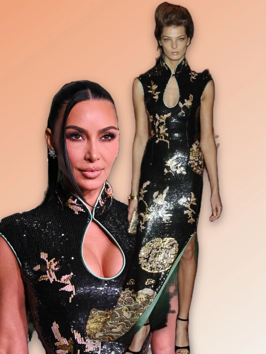 Kim Kardashian Goes Full Vintage Tom Ford at the Lucas Museum Opening