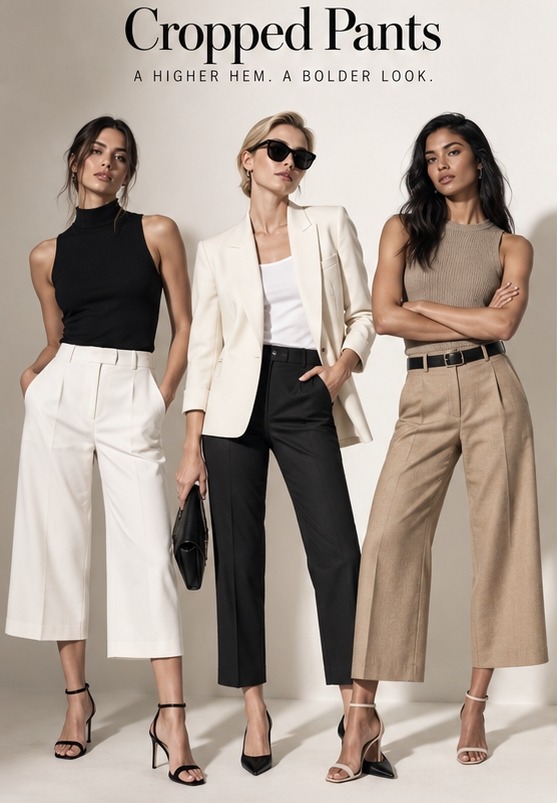 what are cropped pants