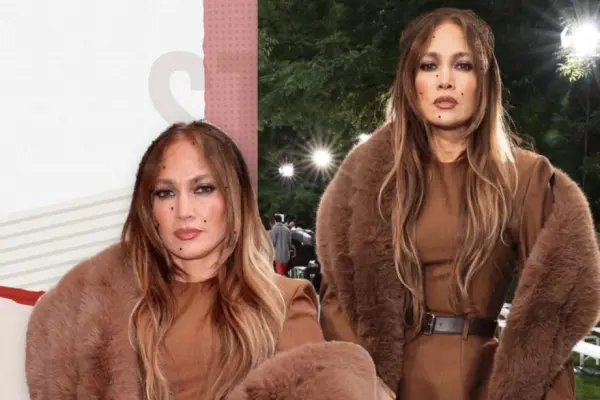Jennifer Lopez Stuns in Chocolate Brown at Stella McCartney SS27 Show