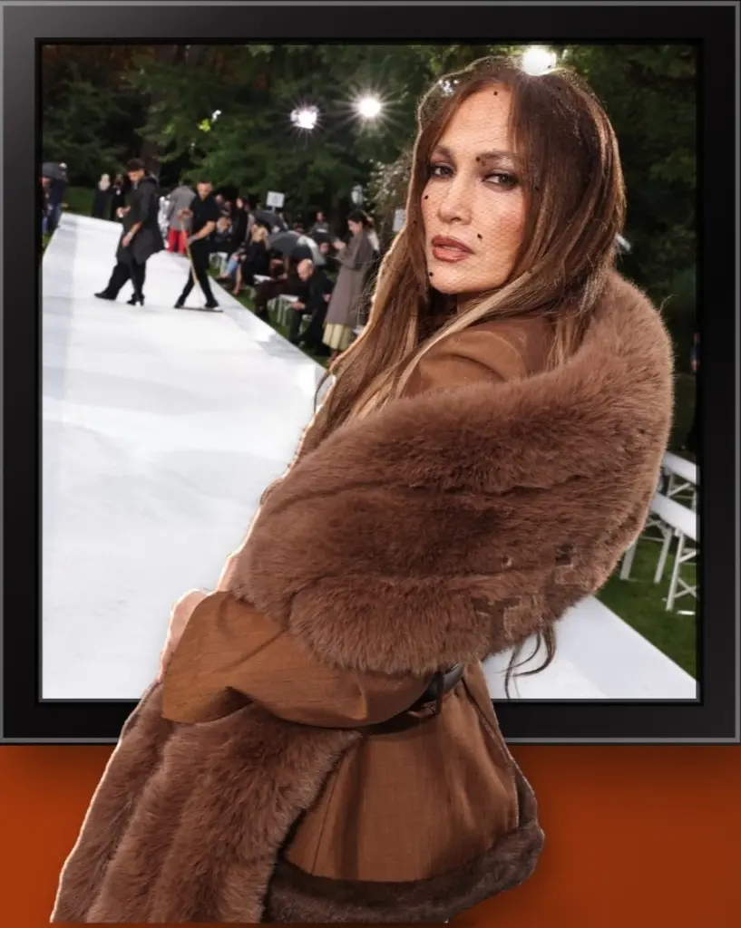 Jennifer Lopez Stuns in Chocolate Brown at Stella McCartney SS27 Show
