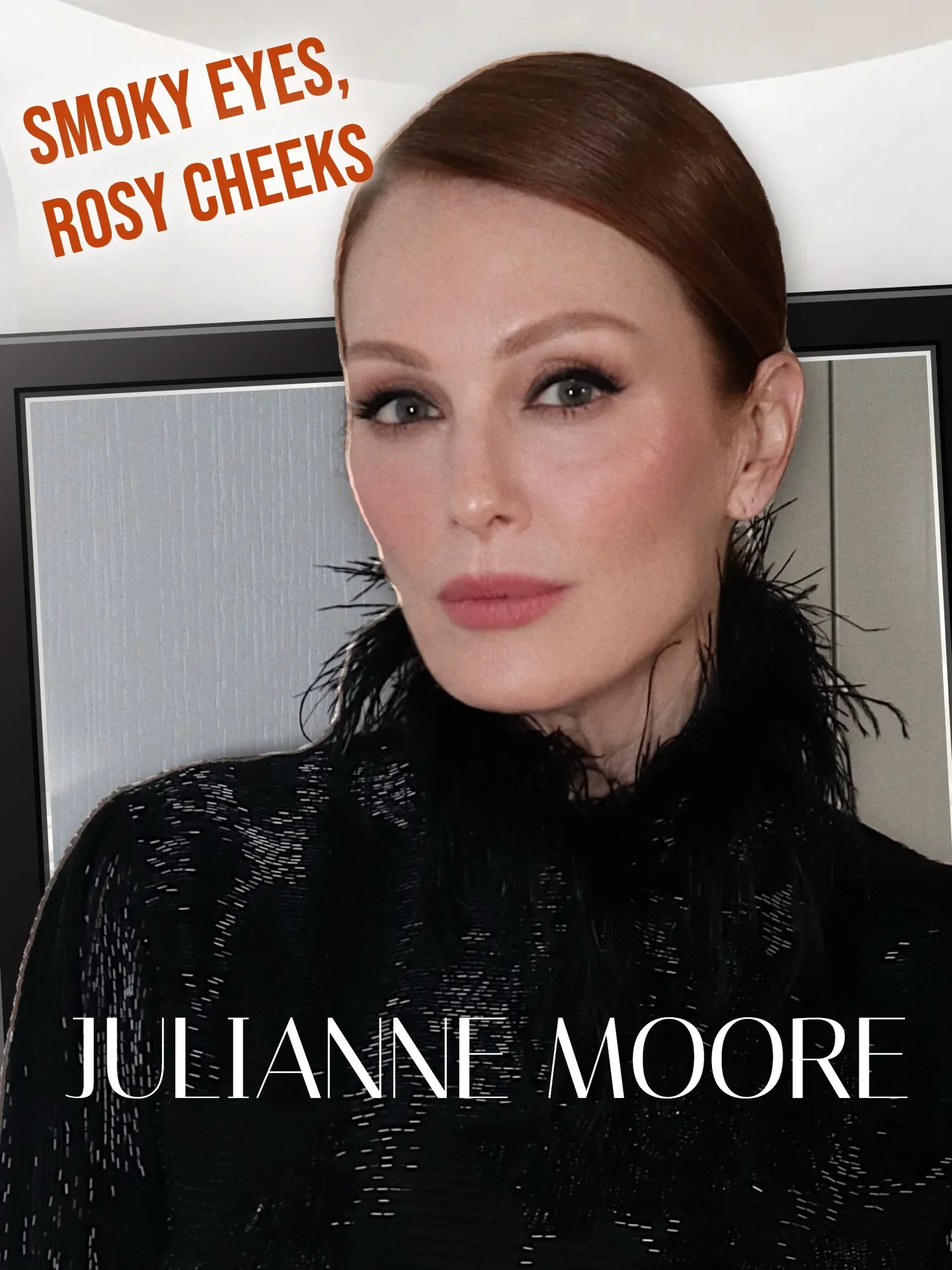 Julianne Moore at the SCAD Savannah Film Festival with smoky eyes, rosy cheeks and sleek auburn hair