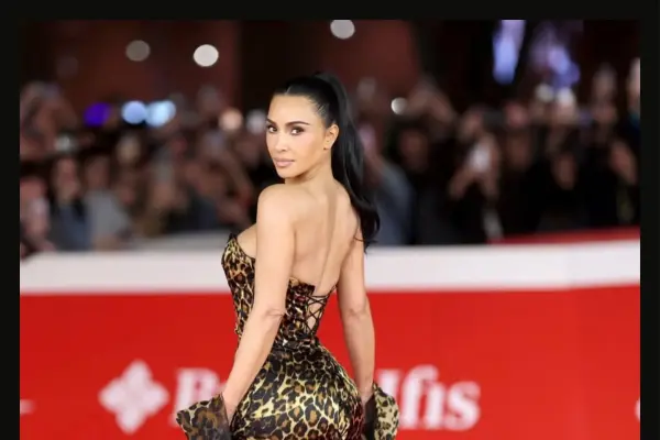 Kim Kardashian at the Rome Film Festival premiere of All’s Fair season two