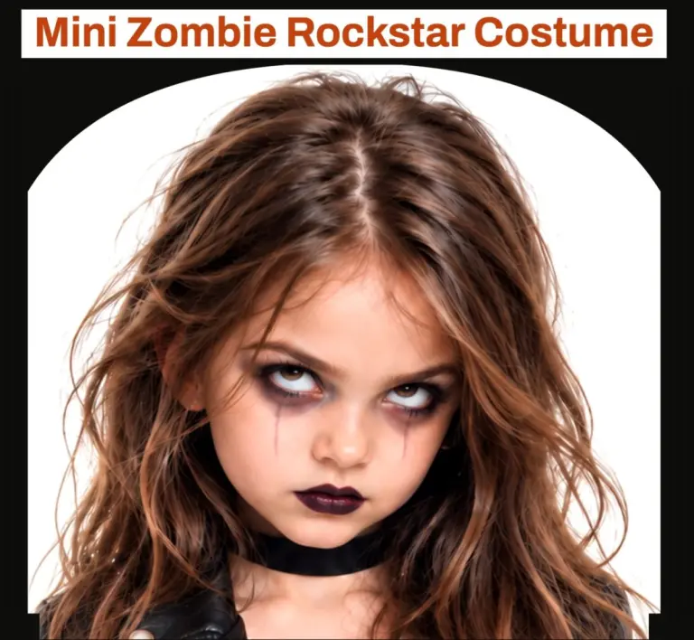 Little Girl Halloween Outfit: Mini Zombie Rockstar Costume