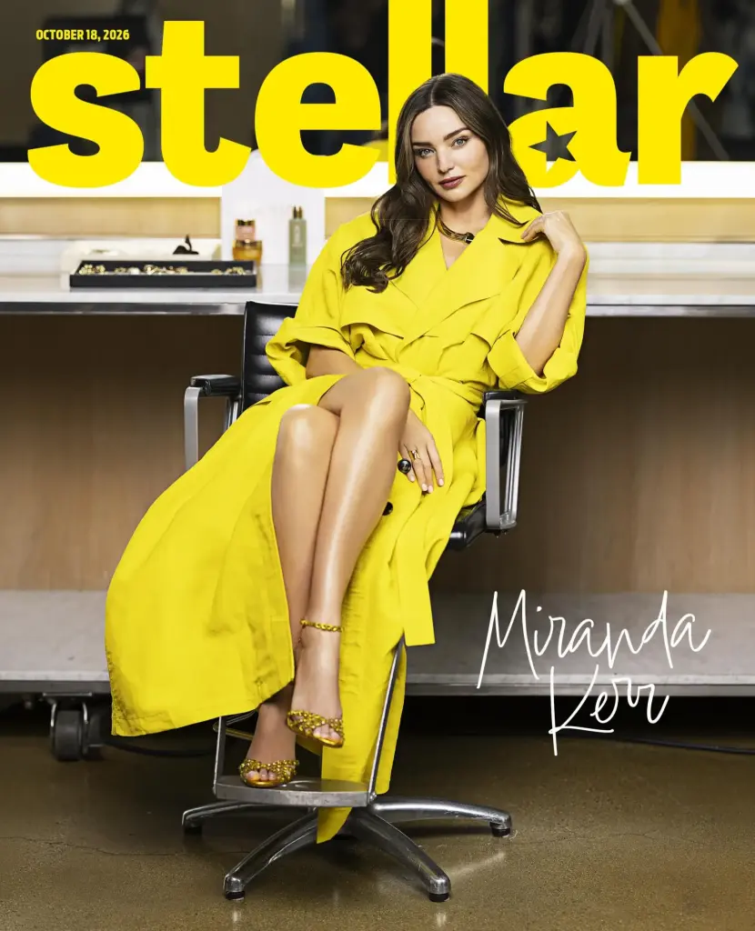 Miranda Kerr Brightens the Cover of Stellar in Bold Yellow