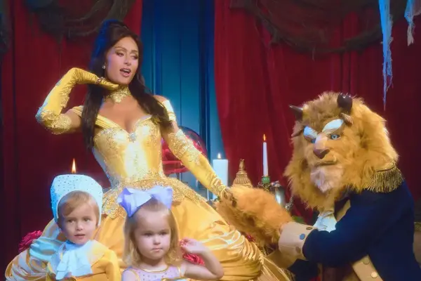 Paris Hilton in a Disney-themed Halloween look