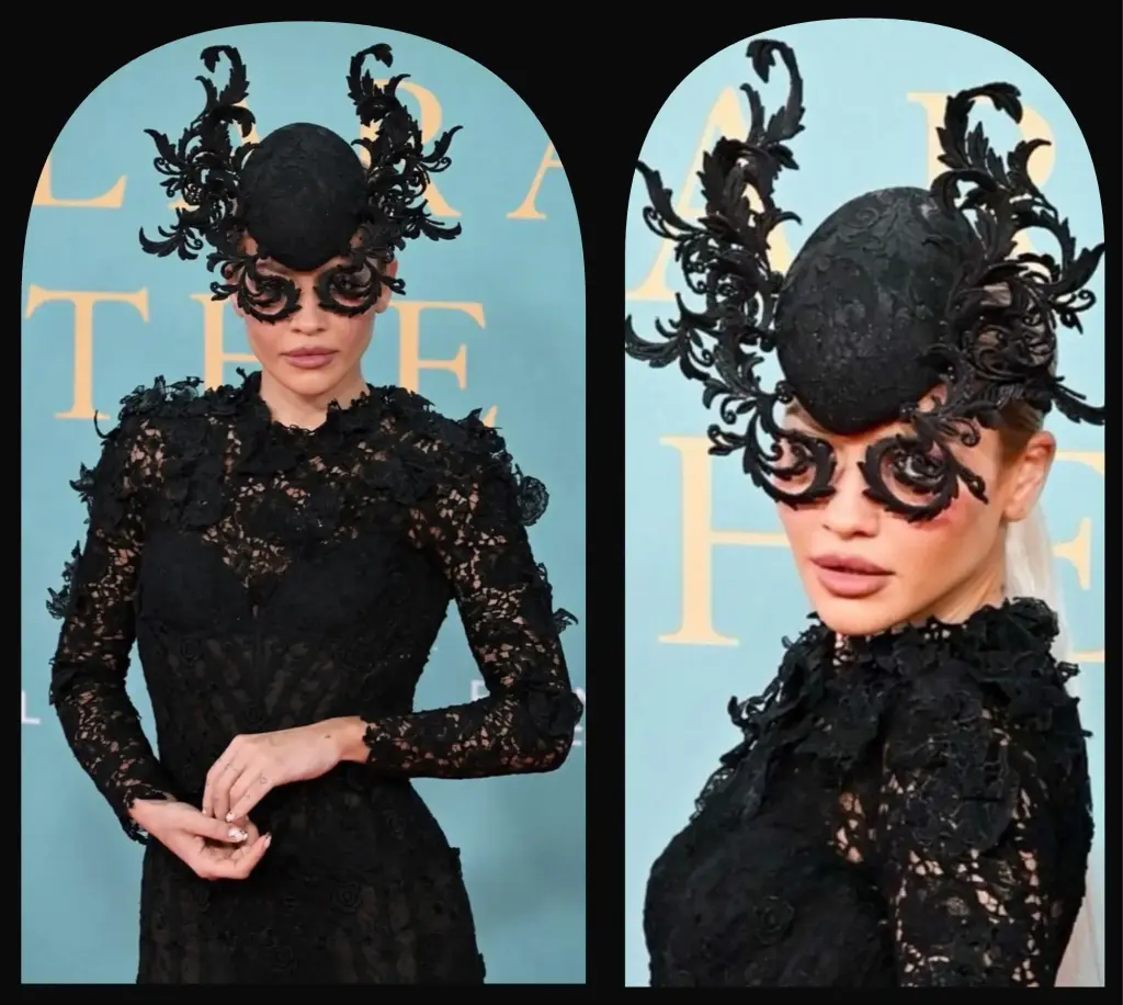 Rita Ora in ArdAzAei Fall 2026 Couture London Film Festival