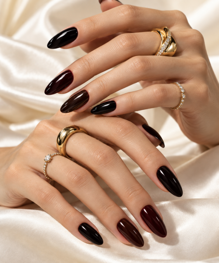 Dramatic Vamp Nails Glossy