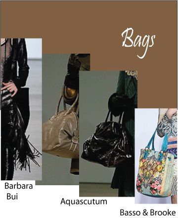 Bohemian style bags with fringing and hardware detail