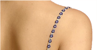 Decorative beaded bra straps