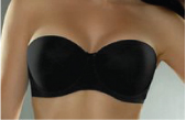 Padded bra cups with a smooth molded surface