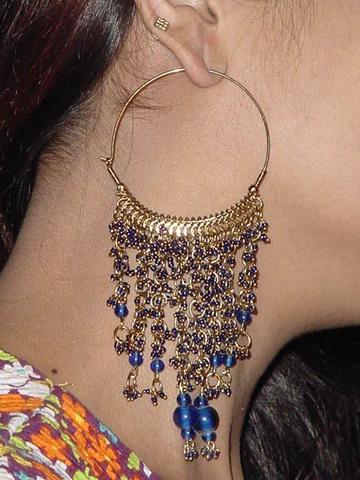 Multi-layered chandelier earrings