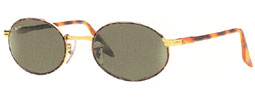 An oval eyeglass frame