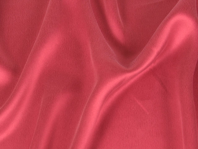 A swatch of silk charmeuse showing its lustrous satin face