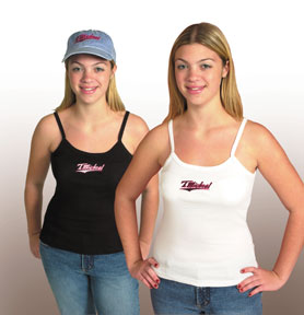 A spaghetti strap exercise top