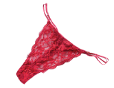 A thong with a narrow rear panel
