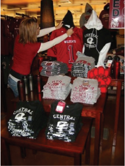 An associate merchandiser at work