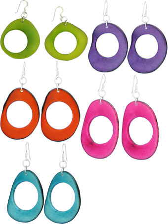 Colored gemstone earrings