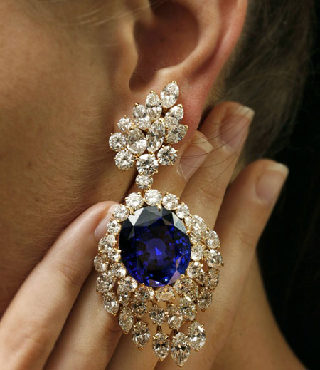 Fine gemstone earrings