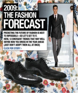 A fashion forecaster researching seasonal trends