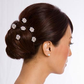 Jewelled bridal hair pins