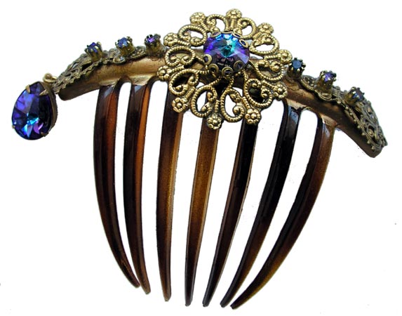 Decorative hair combs