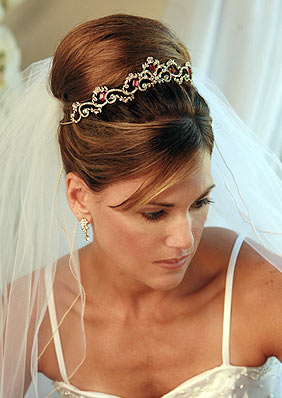 A crystal-set tiara